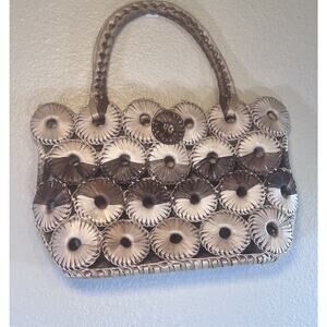 Abaca Tote Bohemian Coastal Woven Straw Beach Cruise Travel Bag Handmade